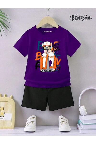 BENROMA Unisex set dječjih šortsa - Sa printom karaktera