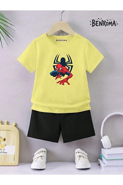 BENROMA Unisex Kids Shorts Set - Character Printed