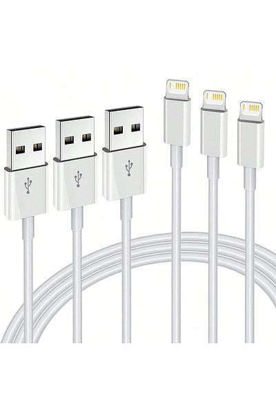 Choice 3PCs 2m 1/2/3 PCS USB Cable for iPhone Charger Cord USB to Ligtning Chargers Cable for iPhone Fast i