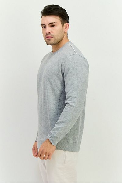 Sorbino Men Crew Neck Long Sleeve Heather Sweatshirt, Grey