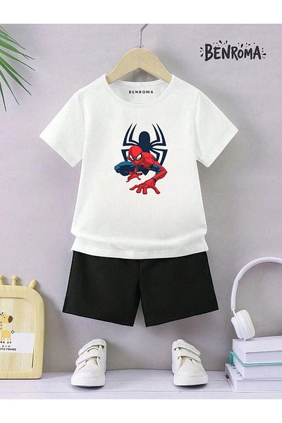 BENROMA Unisex Kids Shorts Set - Character Printed