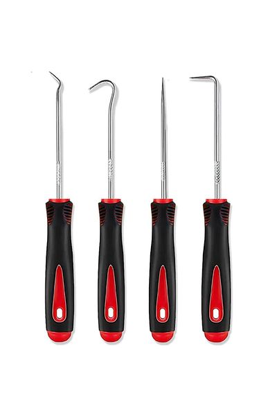 Choice As Shown 4pcs 160mm Auto Car Oil Seal Screwdrivers Set Hose Removal Hook Set O-ring Seal Gasket Pull