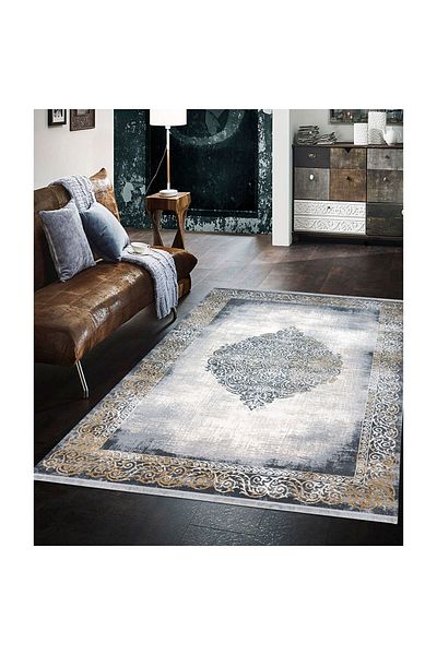 Homelux Hateya Rug, Rectangular, 200X290, Traditional, Blue, Cream, Brown, Acrylic