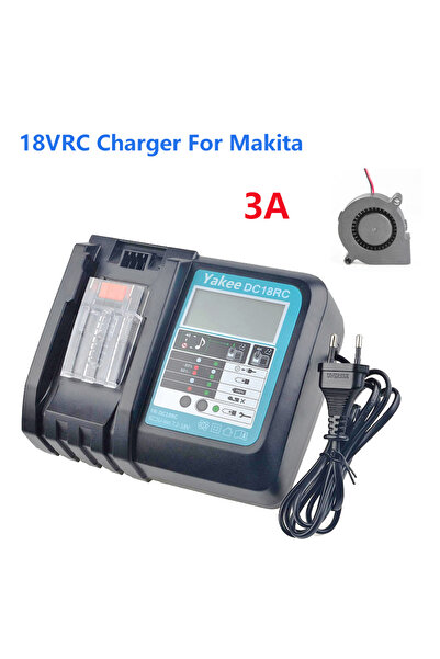 Choice شاحن بطارية ليثيوم أيون من شركة ياكي DC18RC بقدرة 18 فولت 3 أمبير مع ش...