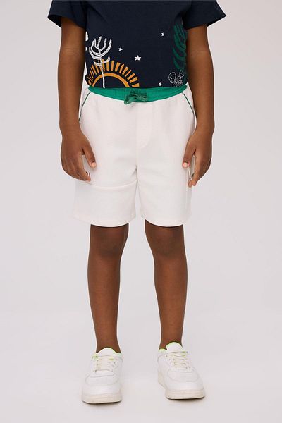 Nebbati Bg Store Boy's Ecru Shorts