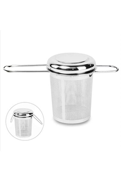 Choice لكل مجموعة من مصفاة الشاي الشبكية المصنوعة من الفولاذ المقاوم للصدأ مع غطاء ومصفاة أكواب قابلة لإعادة الاستخدام ومصفاة أوراق التوابل السائبة