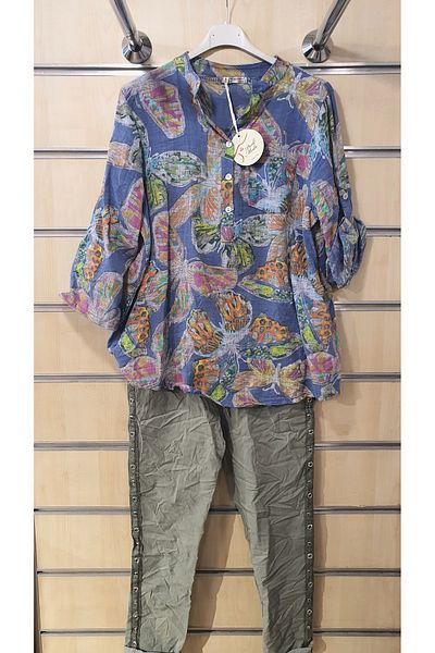 Park Moda Cămașă italiană cu model fluture