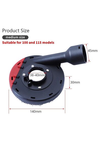 Choice Medium Dust Shroud 1pc Angle Grinder Dust Shroud Universal Surface Grinding Dust Cover 100/125mm Gri