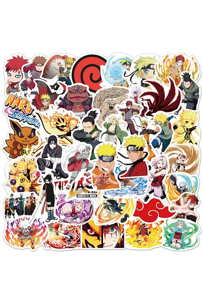 Choice DMTZ758-100pcs 50PCS/100PCS Naruto Anime Cartoon Sticker Phone Case Laptop Ledger Travelcase DIY Decor