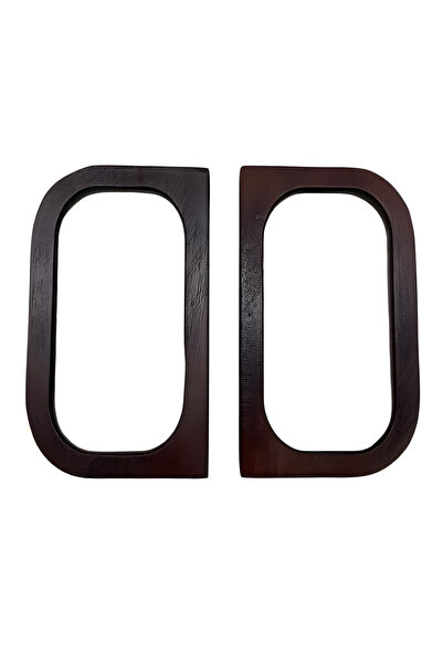 EleganTShoP Κομψή Ξύλινη Λαβή Τσάντας Οβάλ Μοντέλο D 14 εκ. AH5