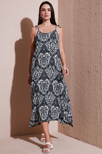 Lela Regular Fit Rope Strap Long Dress 5865732