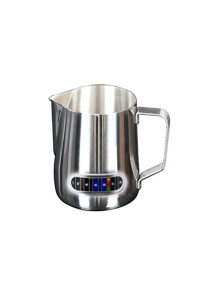 Choice 350ml 350/600ML Stainless Steel Milk Frothing Pitcher Temperature Display Milk Frother Pitcher Jug C