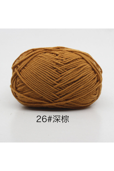 Choice 26 40-50 جم/مجموعة 4 طبقات من القطن الحليبي (80%) غزل حياكة مصبوغ تطري...
