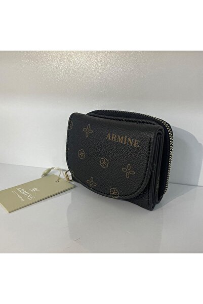 Armine Portofel Negru cu imprimeu ARC1001