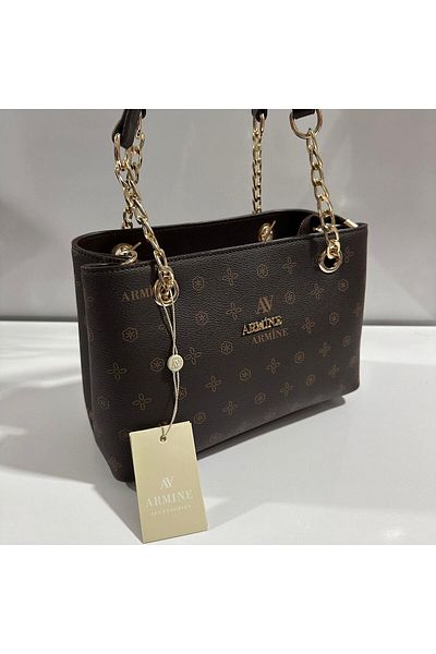 Armine Bag Printed Coffee Ar33202