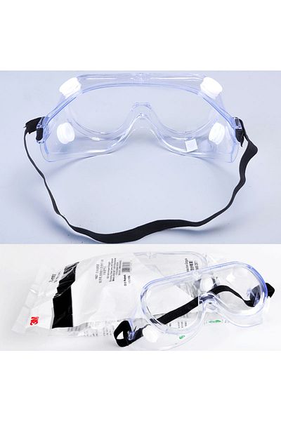 Choice 3M1621-1pcs 3M 1621 Glasses Goggle Anti-Impact PC Chemical Splash ANSI Z87 Standard Safety Personal