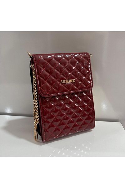 Armine Bag Capitone Burgundy Ar26613