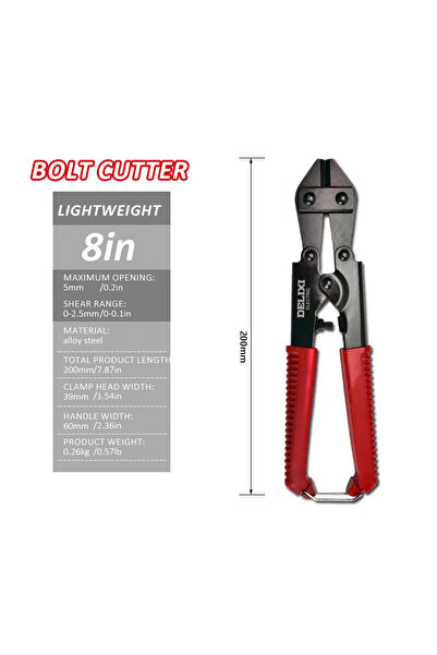 Choice قاطعة براغي كهربائية DHGDDXC8 من ديليكسي، كماشة لقطع الأسلاك 8 بوصة، ق...