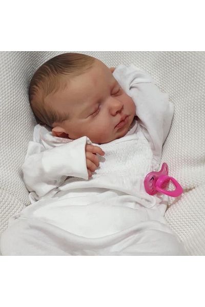 MRB Finished Doll MRB 19Inch Finished Reborn Baby Dolls LouLou Already Painted Silicone Vinyl Cloth Surp