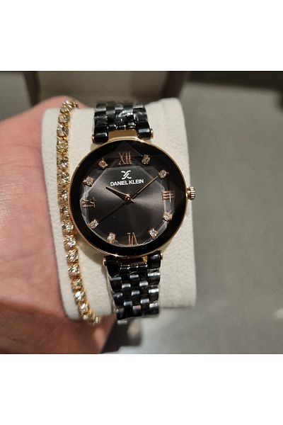 Daniel Klein Dke.1.10811-5 Women's Wristwatch with Gift Bracelet