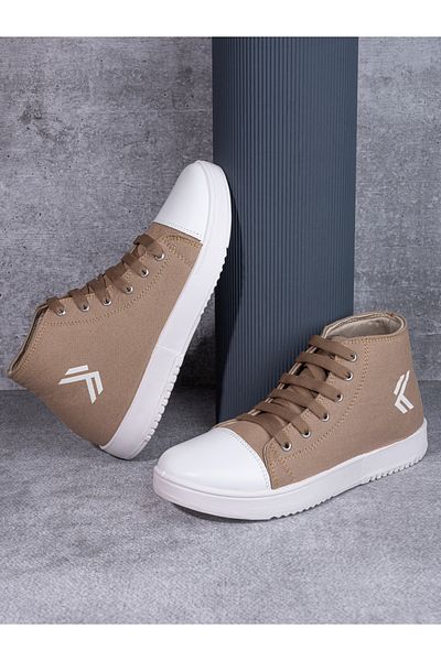 Styli High Top Graphic Print Lace Up Sneakers