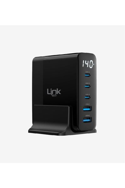 Linktech G862 Premium 5'li Çıkış 140W Super SI GaN Şarj Adaptörü