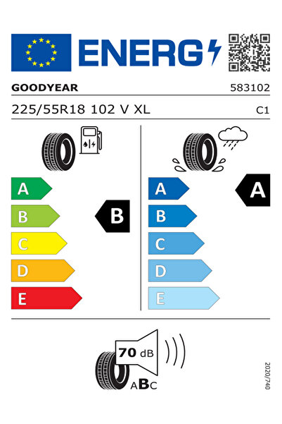 Goodyear 225/55r18 102v Xl Efficientgrip 2 Suv Oto Yaz Lastiği (ÜRETİM YILI: 2025)