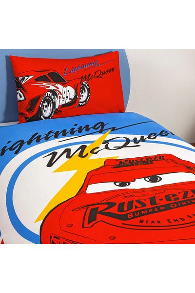 Taç Disney Cars Mcqueen Single Cotton Duvet Cover Set - Crown Licensed