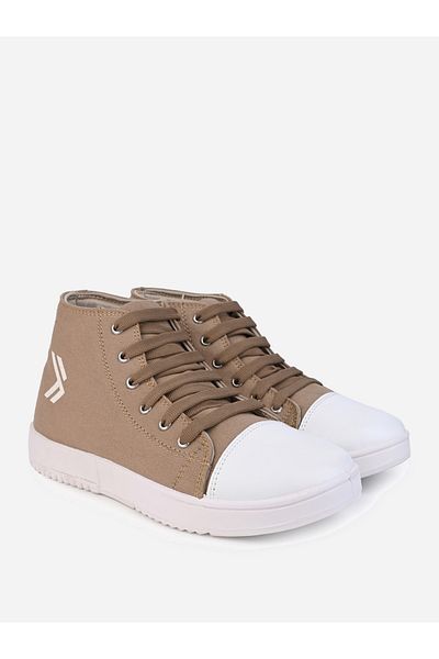 Styli High Top Graphic Print Lace Up Sneakers