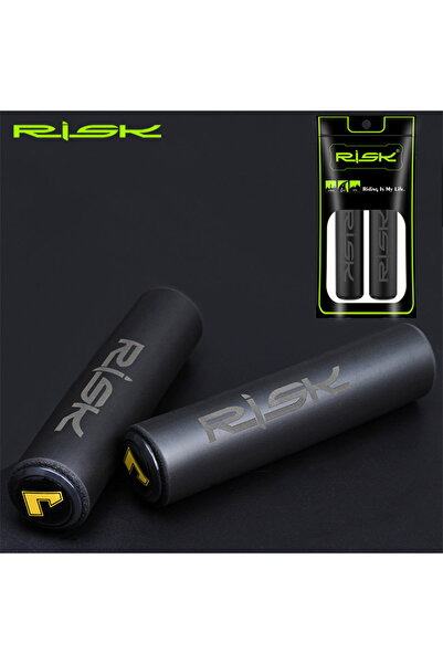 Choice مقابض مقود دراجة RISK Black من RISK خفيفة الوزن وناعمة مضادة للانزلاق ...