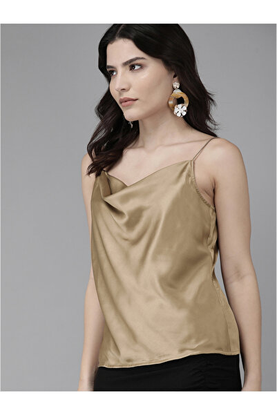 Mish By Styli Satin Cowl Neck Cami