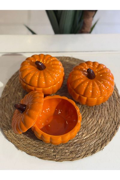 Lotus Jar Pumpkin 3 Pieces