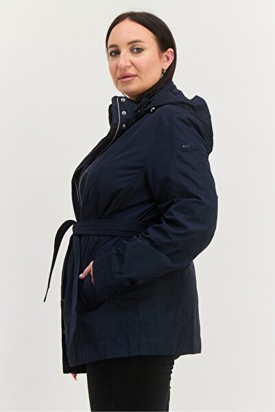 Geox Women Plain Windbreaker Jacket, Navy