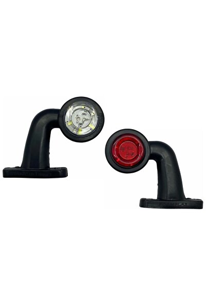 reyoto 2 Adet 12 Led Boynuz Takoz Lamba 12-24 Volt Kırmızı Beyaz