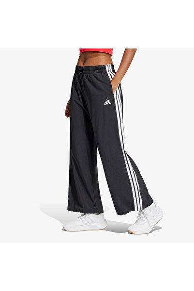 adidas Essentials 3 Striped Lifestyle Women's Black Sweatpants