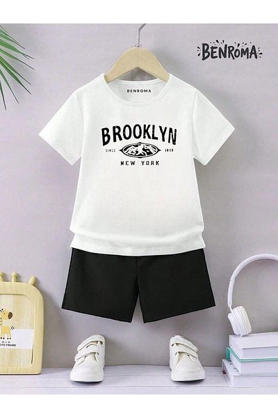 BENROMA Unisex Παιδικό Σετ Σορτς - Character Printed