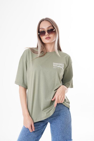 ŞİMAL Γυναικείο μπλουζάκι Crew Neck Oversize - Λεπτομέρεια εκτύπωσης στην πλάτη 250101