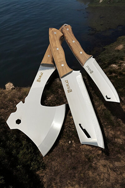 SürLaz Kamp Baltası Ayyıldız Bıçak Seti 3 Parça