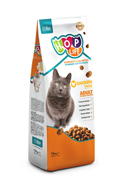Hop Life Tavuk Etli Yetişkin Kedi Maması 15 Kg
