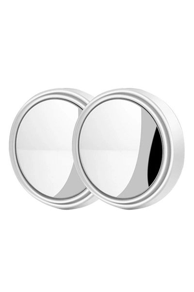 Choice White 2pcs Car Blind Spot Mirror Rearview Mirror Rain Multifunctional 2-in-1 Rain Covering For Rainy