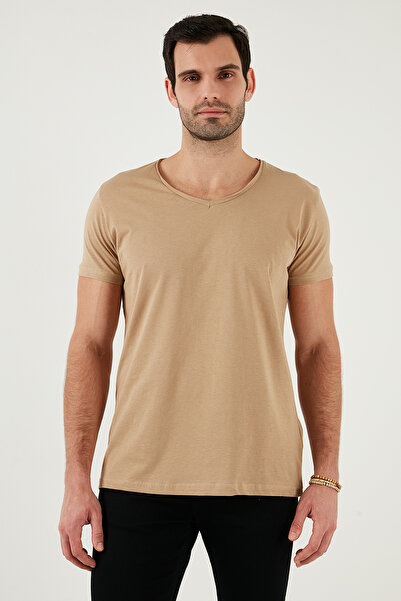 Buratti Βαμβακερό Slim Fit V-Neck Basic T-shirt Ανδρικό T-SHIRT 5412001