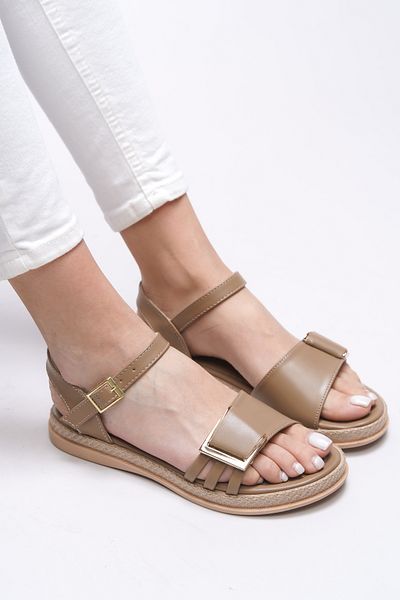 Riccon Tanaestra Women's Sandals - 0012205   Model, Mink Skin