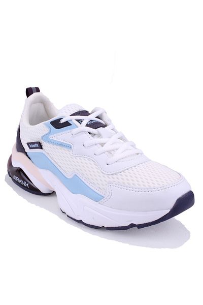 Kinetix Valentı Tx White Blue Orthopedic Daily Women's Sports Shoes