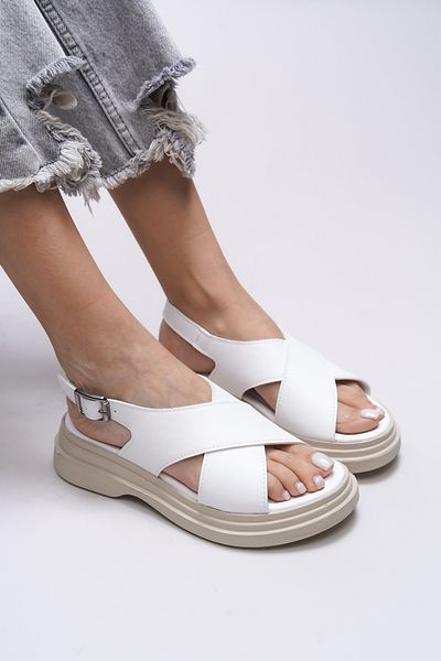Riccon Greslaela White Women's Sandals - 0012300   Model