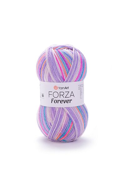 Yarnart Forza Forever - Ebruli Hand Knitting Strip Ebruli-2712