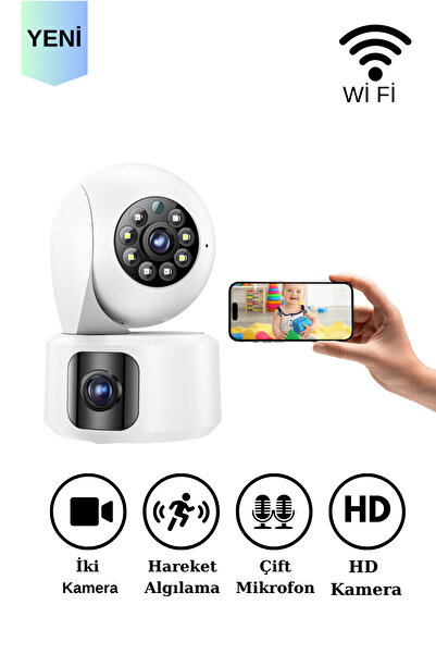 VOOKA Bebek Kamera İzleme Bebek Telsizi Bebek Monitörü Çift Kameralı Hareket Algılayıcı Mobil Wifi
