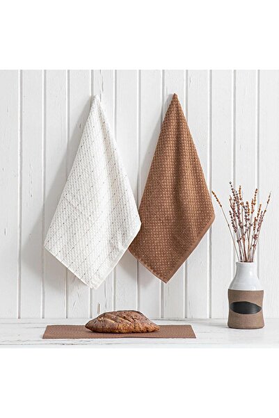 Green Black Крем/Кава 100% бавовна 2-х частинний набір рушників