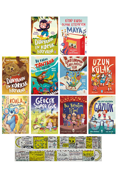 Timaş Çocuk 1. Sınıf Öykü Seti 10 Kitap-Dünyanın En Komik Hayvanı-Bu Kadar Ta...
