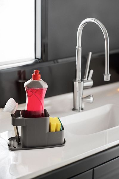 Porsima L-00776 Viva Countertop Spoon Holder Sponge Holder Brush Holder Organizer
