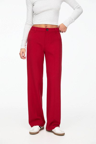 Pull & Bear Smart high-waist straight-leg trousers